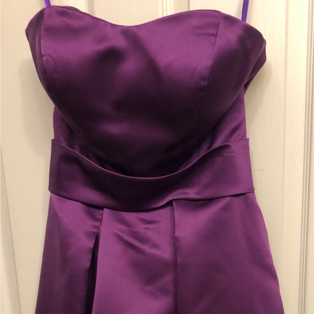 NWOT Strapless Purple Dress with Sweetheart Neckline - Picture 12 of 13